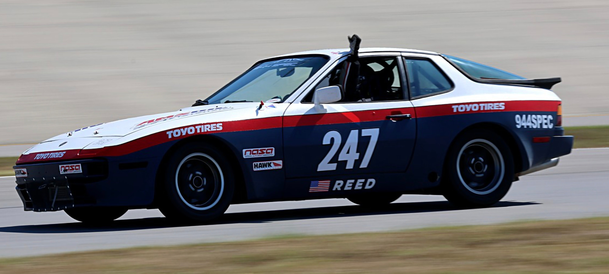 John Reed racing Porsche 944 closeup